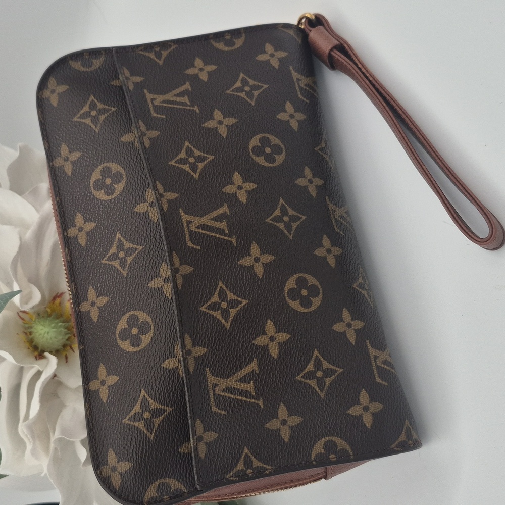 AUTHENTIC Louis Vuitton  Monogram Orsay Clutch MUST SEE